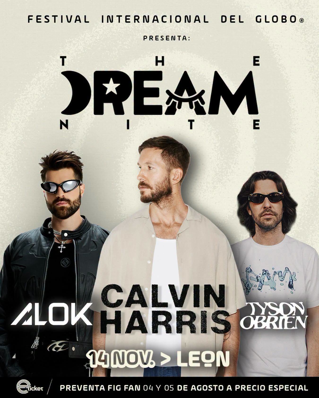 Festival Del Globo En Leon - Calvin Harris, Alok Y Tyson Obrien - 14 Noviembre 2026