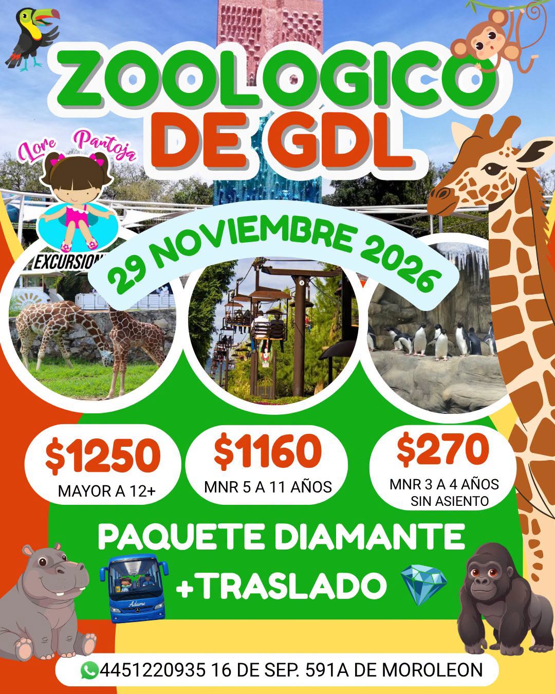 Zoologico De Guadalajara - 29 Noviembre 2026